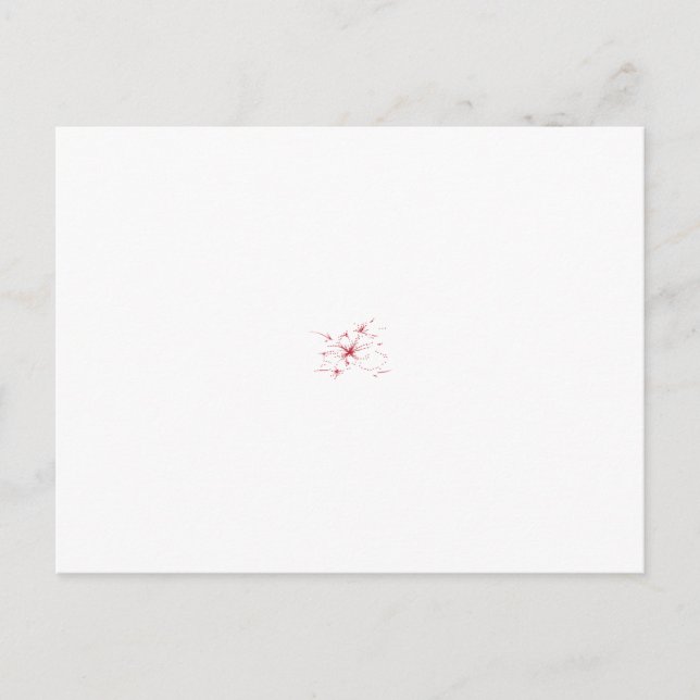 Abstrakte Gestaltung mehrerer roter Blume Postkarte (Vorderseite)