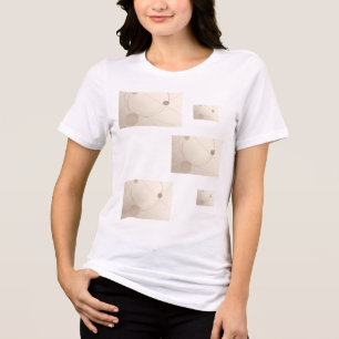 abstrakte Gestaltung mit geometrischen Formen Tri-Blend Shirt