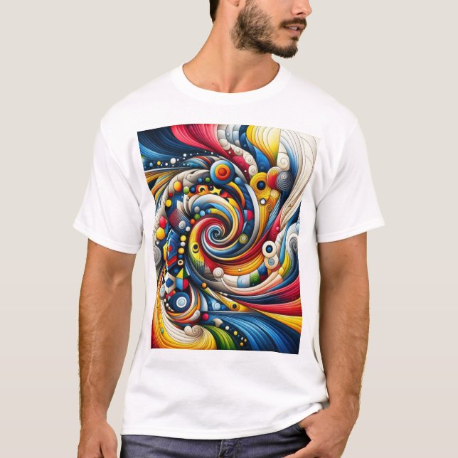 abstrakte Gestaltung T-Shirt (Vorderseite)