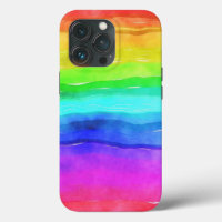 Abstrakte gestrichene Streifen Regenbogen