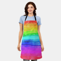 Abstrakte gestrichene Streifen Regenbogen