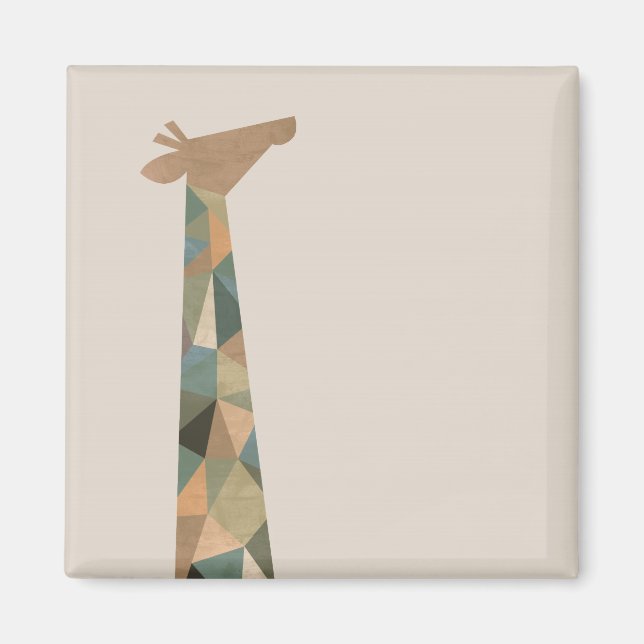 Abstrakte Giraffe Magnet (Vorne)