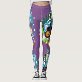 Abstrakte Gitarre-Leggings Leggings