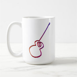Abstrakte Gitarre - Minimalistische Linie Art Kaffeetasse