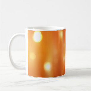 abstrakte, glänzende orangefarbene Hintergrundabst Kaffeetasse