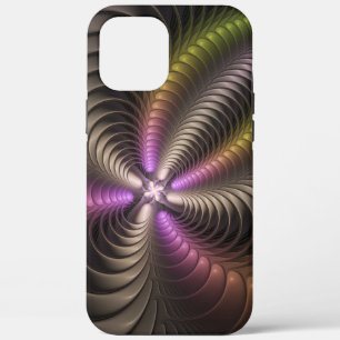 Abstrakte glänzende trippige bunte 3D-Fraktalkunst Case-Mate iPhone Hülle