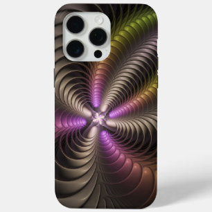 Abstrakte glänzende trippige bunte 3D-Fraktalkunst Case-Mate iPhone Hülle