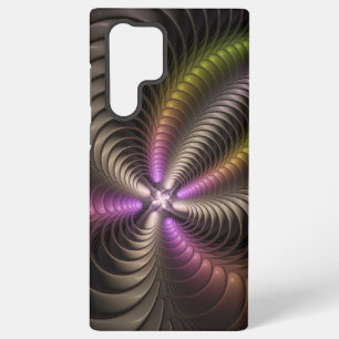 Abstrakte glänzende trippige bunte 3D-Fraktalkunst Samsung Galaxy Hülle