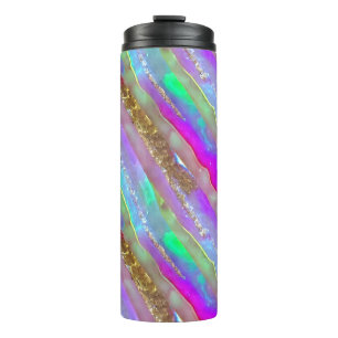 Abstrakte Glaskunst Thermosbecher