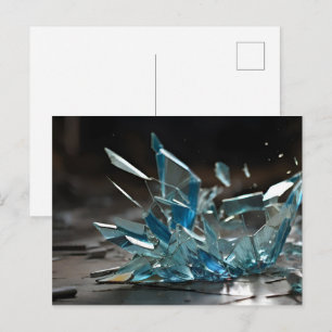 Abstrakte Glaskunstkunst Postkarte