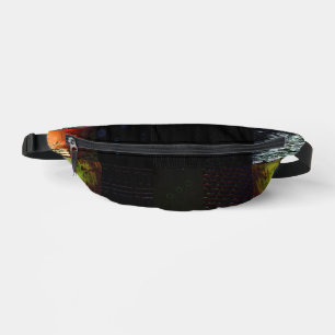 Abstrakte Glitch-Art-Digitale Verzerrung Gitter Bauchtasche