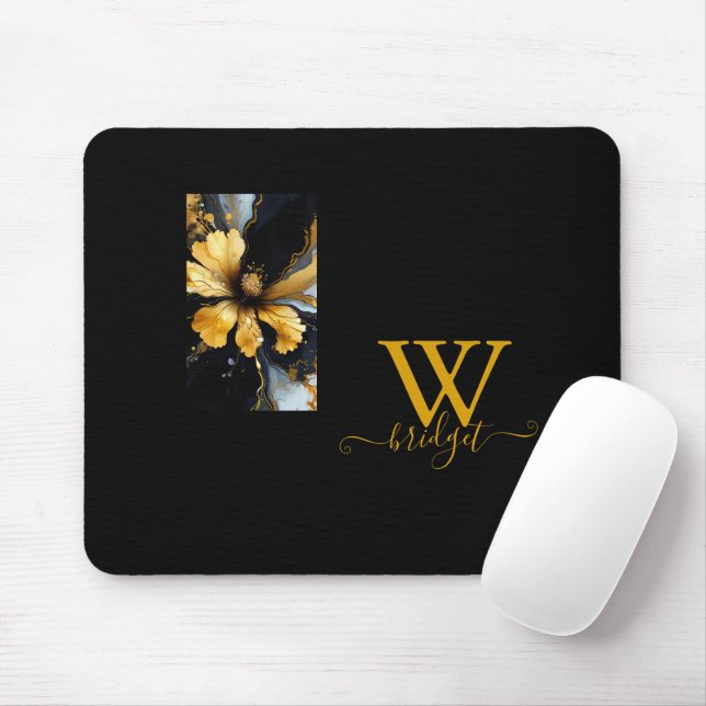 abstrakte Goldblüte Mousepad (Mit Mouse)