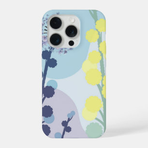 Abstrakte Goldene Akazie Moderne Acacia Illustrati iPhone 15 Pro Hülle