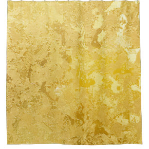 Abstrakte goldene Farbe auf Grunge rau Oberfläche Duschvorhang