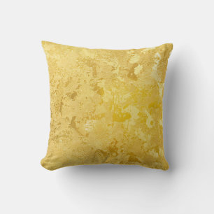 Abstrakte goldene Farbe auf Grunge rau Oberfläche  Kissen
