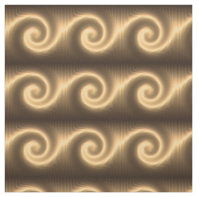 abstrakte goldene Spiralstruktur Stoff (Muster)