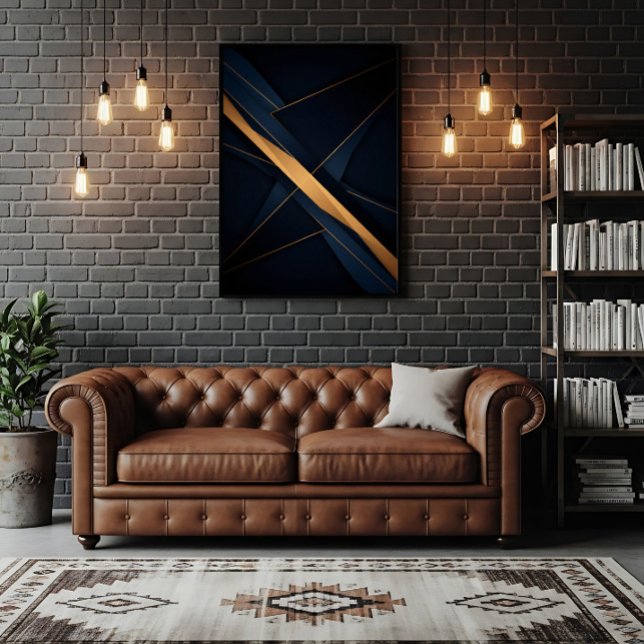 Abstrakte goldene Verbindungen Poster (Von Creator hochgeladen)