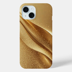 Abstrakte goldene Wellen mit funkelndem Glitter Case-Mate iPhone Hülle
