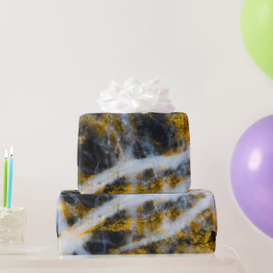 Abstrakte goldfarbene Linien Felsstruktur Geschenkpapier