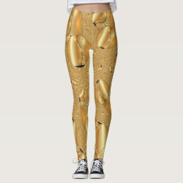 Abstrakte Goldgräber-Entwurfs-Leggings für Frauen Leggings