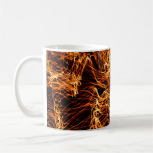 Abstrakte Goldlampen Kaffeetasse