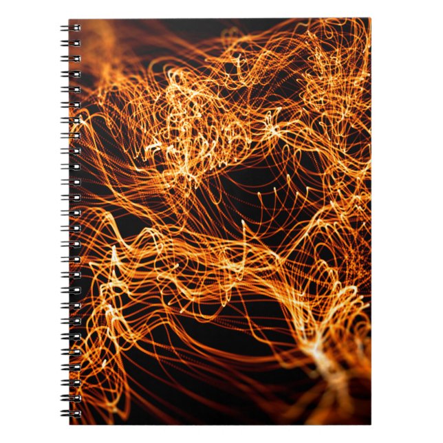 Abstrakte Goldlampen Notizblock (Vorderseite)