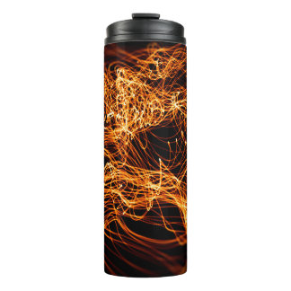 Abstrakte Goldlampen Thermosbecher