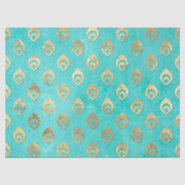 Abstrakte Goldtropfen im Wasserfall Seidenpapier