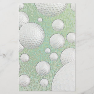 ABSTRAKTE GOLF-BÄLLE BRIEFPAPIER