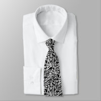 Abstrakte Gothic Lines Blätter Moderne Schwarz-wei