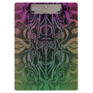 Abstrakte gothische Farbverlauf-Zwischenablage Klemmbrett