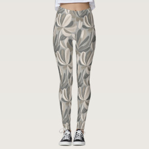 Abstrakte Gouache-Blumenkomposition Leggings