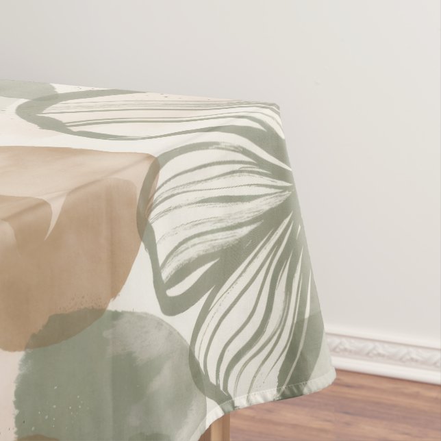 Abstrakte Gouache-Blumenkomposition Tischdecke (Beispiel)