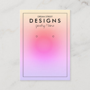 Abstrakte Gradient Rosa Trend Ohrhänger Displaykar Visitenkarte