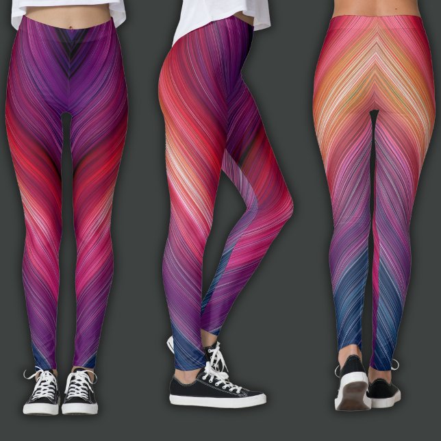 Abstrakte Gradienten | Chevron-Linie Leggings (Von Creator hochgeladen)