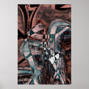 Abstrakte Graffiti Poster