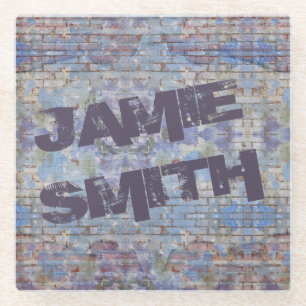 Abstrakte Graffiti Wall Street Art Glasuntersetzer