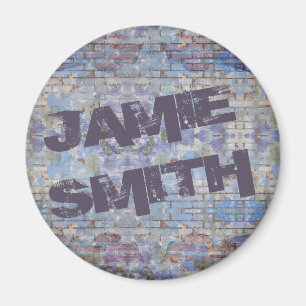 Abstrakte Graffiti Wall Street Art Magnet