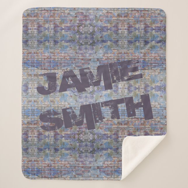 Abstrakte Graffiti Wall Street Art Sherpadecke (Vorderseite)