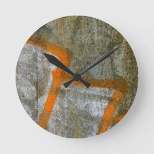 Abstrakte Graffiti-Wanduhr Runde Wanduhr