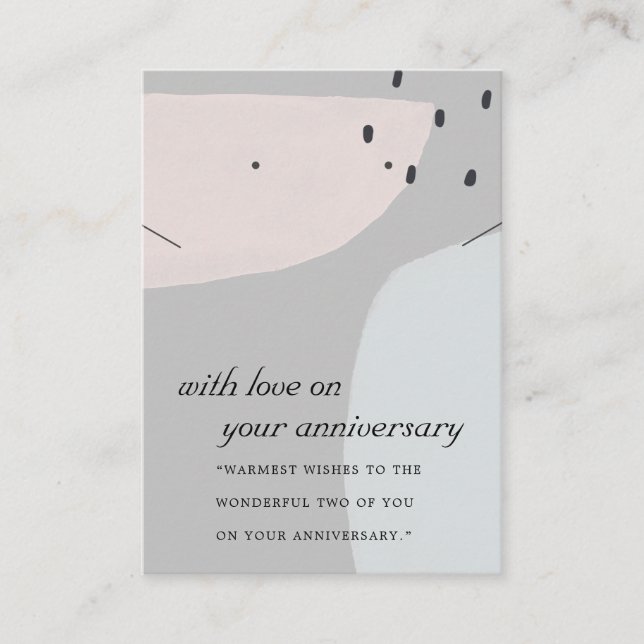 ABSTRAKTE Graue BLAU JAHRESTAUCHEREI Platzkarte (Vorderseite)