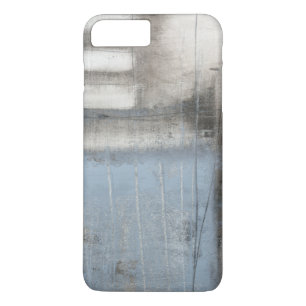 Abstrakte graue u. blaue Malerei Case-Mate iPhone Hülle