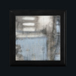 Abstrakte graue und blaue Malerei Erinnerungskiste<br><div class="desc">Ein Jennifer Goldberger abstraktes graues und blaues Gemälde. Es sieht aus wie ein bewölkter Tag,  der sich in einen Regenwald verwandeln könnte. Wenn man moderne Kunst Liebe,  dann ist dies der Ausdruck für Sie. Holen Sie sich noch heute eins ab!</div>