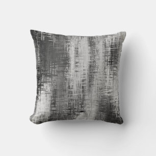 Abstrakte Graue/weiße Dekoration Pillow Kissen