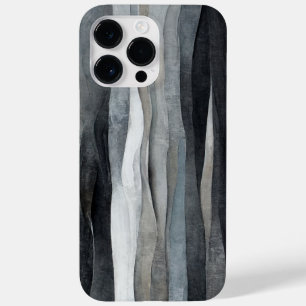 Abstrakte Graue Wellen Kunst iPhone / iPad-Hülle Case-Mate iPhone 14 Pro Max Hülle