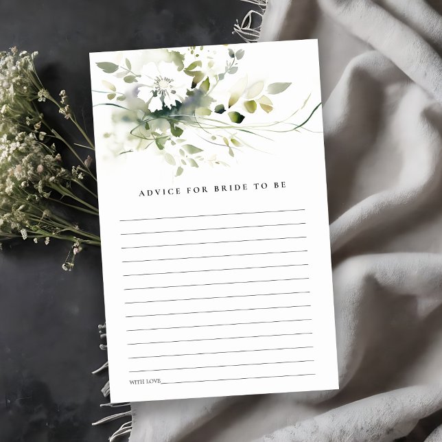 Abstrakte Green Floral Advice Bridal Babydusche (Von Creator hochgeladen)