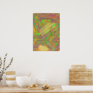 Abstrakte Green Wall Art Poster