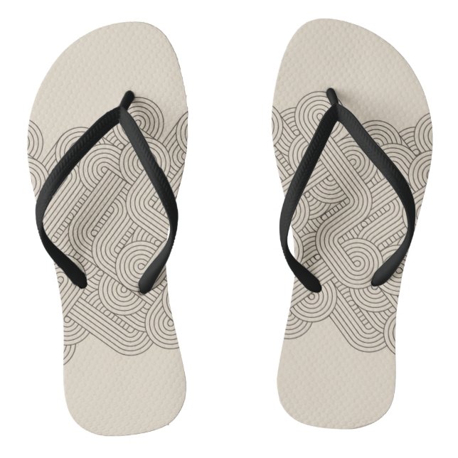Abstrakte Grenze Flip Flops (Fußbett)