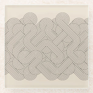 Abstrakte Grenze Glasuntersetzer