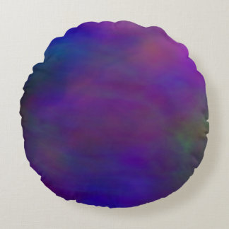Abstrakte Groovy Clouds Rundes Kissen